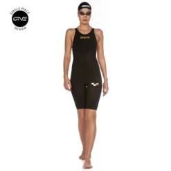 Arena Womens Powerskin Carbon Air 2 Open Back - Black Gold