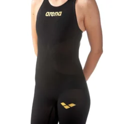 Arena Womens Powerskin Carbon Air 2 Open Back - Black Gold