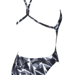 Arena Womens Shattered Glass Lightech One Piece - Black