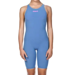 Arena Womens Powerskin R-Evo ONE Open Back - Blue Powder Pink PERFORMANCE SWIMWEAR