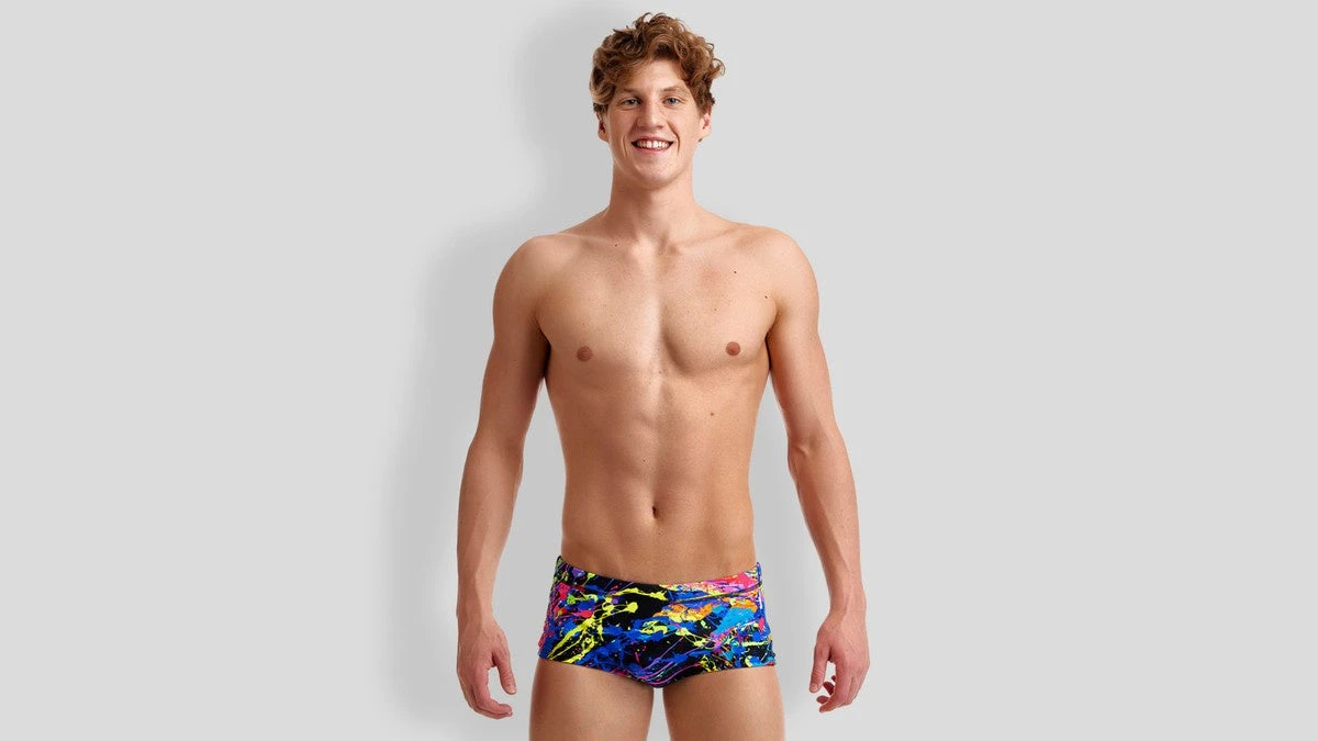 Funky Trunks Mens Sidewinder Trunks - Paint Smash 3 Funky Trunks Mens Sidewinder Trunks - Paint Smash