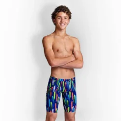 Funky Trunks Boys Training Jammers - Fire Cracker