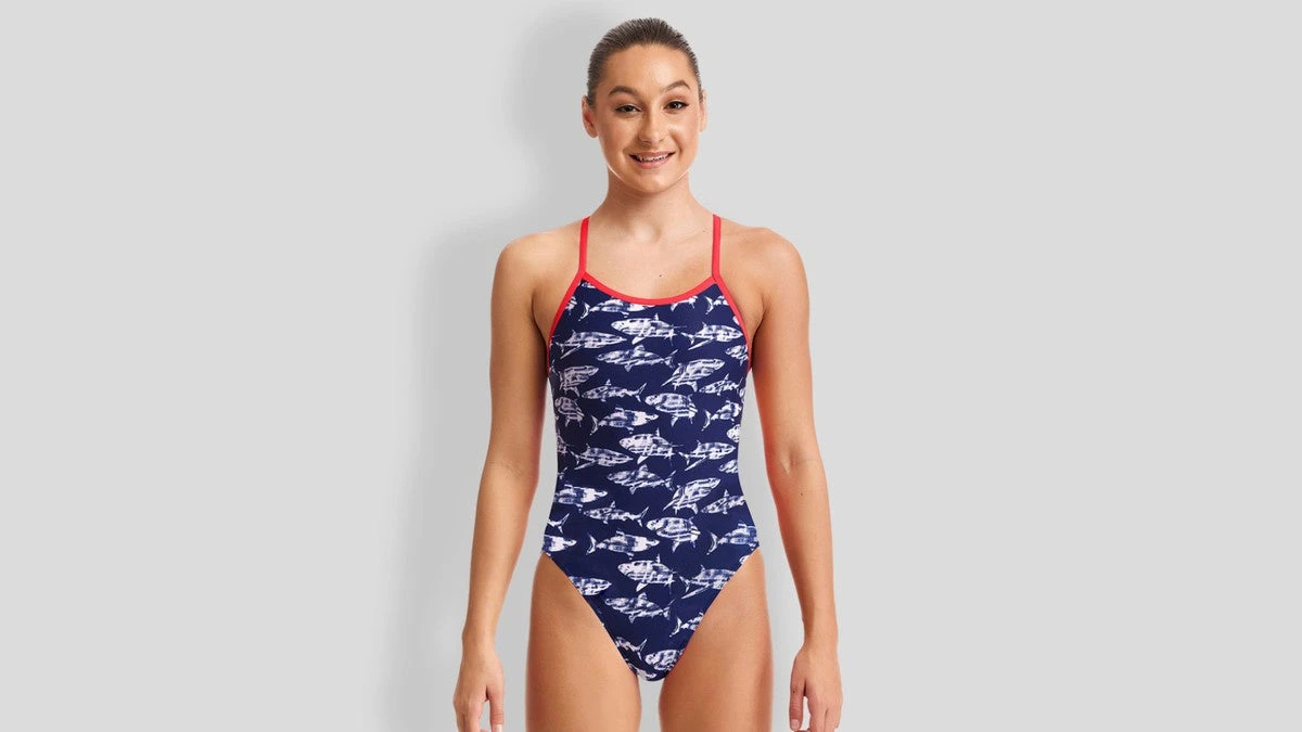 Funkita Girls Single Strap One Piece - Rompa Chompa TRAINING SWIMWEAR 3 Funkita Girls Single Strap One Piece - Rompa Chompa TRAINING SWIMWEAR