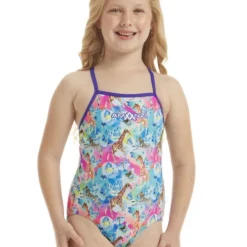 Amanzi Toddler Girls One Piece - Enchanted Safari TRAINING SWIMWEAR