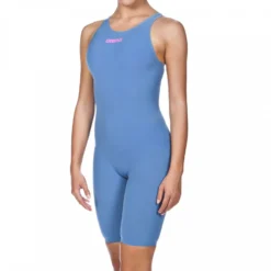 Tri To Swim Sales Shop 18 Arena Womens Powerskin R-Evo ONE Open Back - Blue Powder Pink PERFORMANCE SWIMWEAR