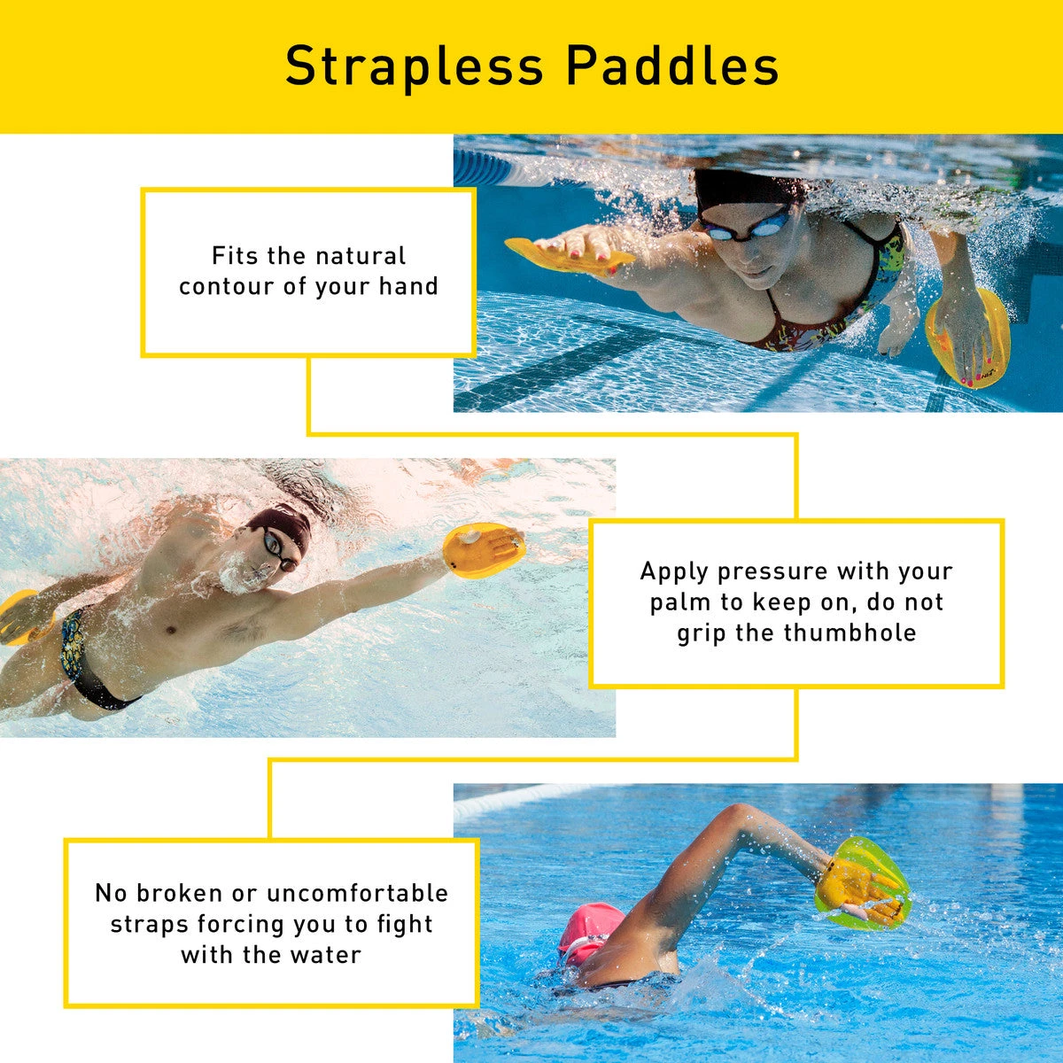 Finis Agility Paddles (Strapless) 5 Finis Agility Paddles (Strapless)