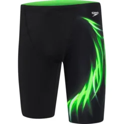 TRAINING SWIMWEAR Speedo Mens Molten Jammer - Black Energize Green