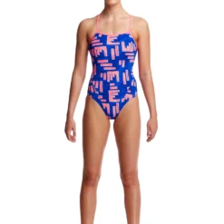 TRAINING SWIMWEAR Funkita Ladies Single Strap One Piece - Hot Rod