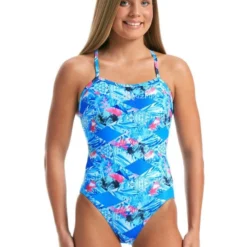 TRAINING SWIMWEAR Amanzi Womens One Piece - Island Breeze