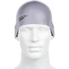 Speedo Plain Moulded Silicone Cap - Chrome Adult