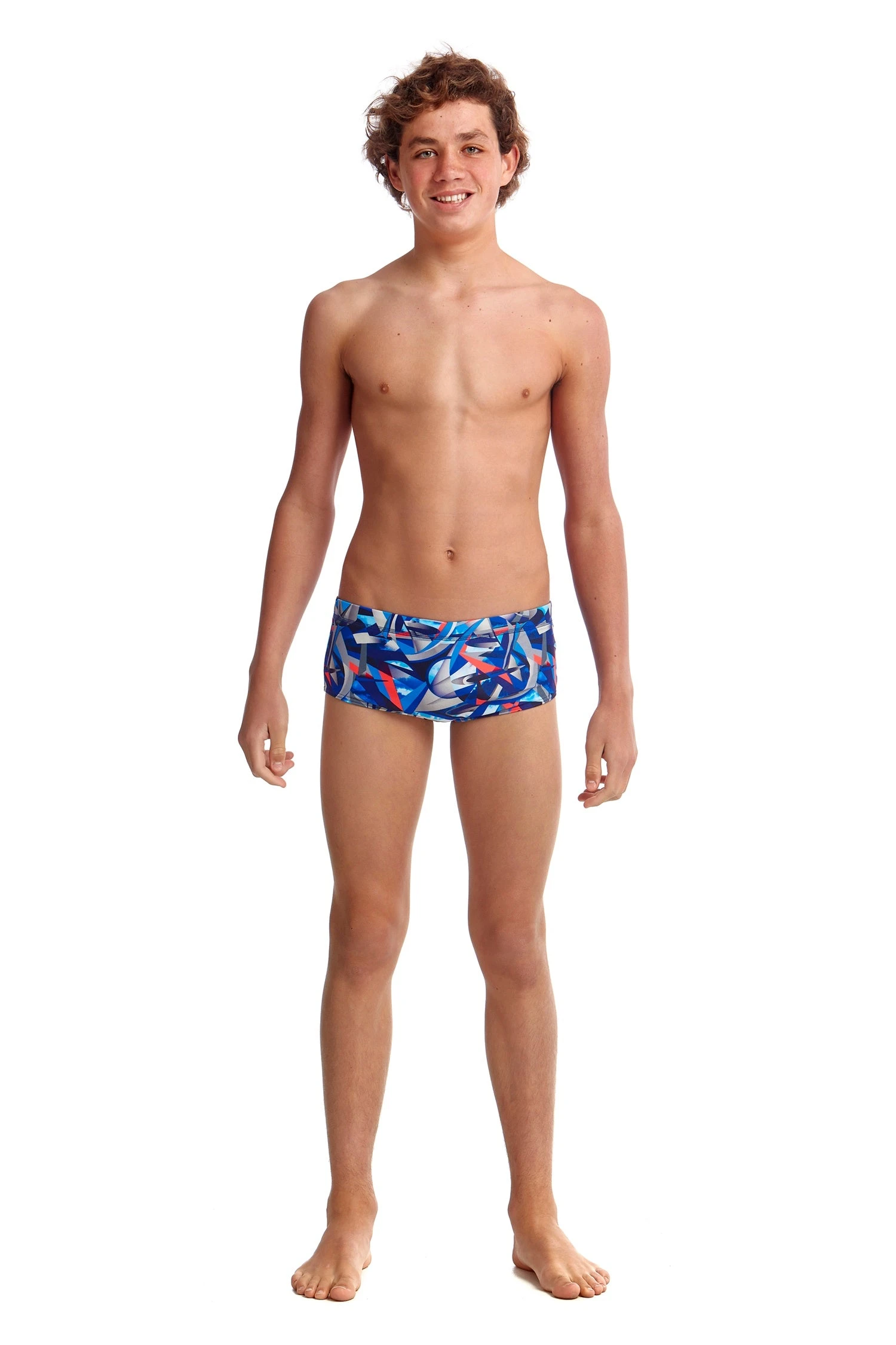 TRAINING SWIMWEAR Funky Trunks Boys Classic Trunks - Futurismo 3 TRAINING SWIMWEAR Funky Trunks Boys Classic Trunks - Futurismo