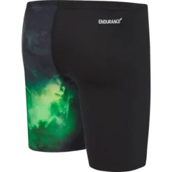 Speedo Boys Digiskel Jammer - Black Cascade Green TRAINING SWIMWEAR