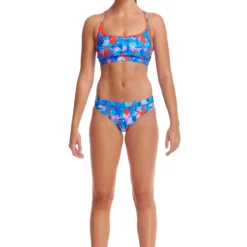 TRAINING SWIMWEAR Funkita Ladies Sports Two Piece - Flaming Vegas