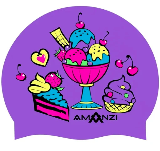 Amanzi Sweet Treats Swim Cap 3 Amanzi Sweet Treats Swim Cap