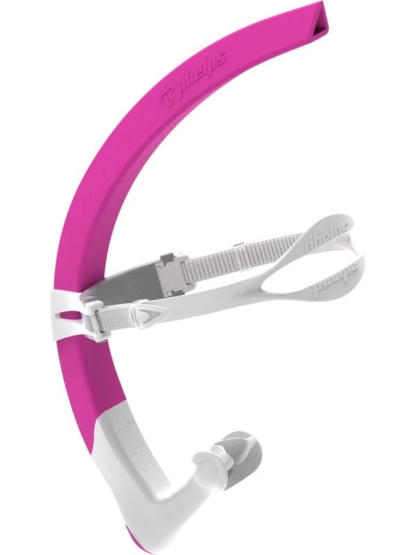 Michael Phelps Snorkels MP Focus Swim Snorkel (Regular Fit) - Pink White 3 Michael Phelps Snorkels MP Focus Swim Snorkel (Regular Fit) - Pink White
