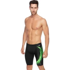 TRAINING SWIMWEAR Speedo Mens Molten Jammer - Black Energize Green
