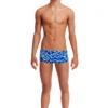 Funky Trunks Boys Classic Trunks - Ticker Tape TRAINING SWIMWEAR 1 Funky Trunks Boys Classic Trunks - Ticker Tape TRAINING SWIMWEAR