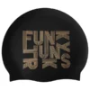 Adult Funky Trunks Swimming Cap - Gold Lines