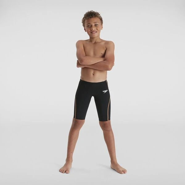 Speedo Boys Junior Lzr Racer X Jammer - Black Gold 3 Speedo Boys Junior Lzr Racer X Jammer - Black Gold