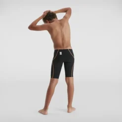 Speedo Boys Junior Lzr Racer X Jammer - Black Gold 12 Speedo Boys Junior Lzr Racer X Jammer - Black Gold