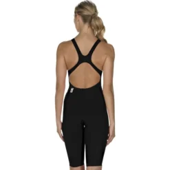 PERFORMANCE SWIMWEAR Speedo Womens Lzr Racer Element Open Back - Black White