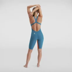 PERFORMANCE SWIMWEAR Speedo Womens Fastskin LZR Pure Valor Openback Kneeskin - Nordic Teal Salso 12 PERFORMANCE SWIMWEAR Speedo Womens Fastskin LZR Pure Valor Openback Kneeskin - Nordic Teal Salso