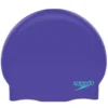 Speedo Junior Plain Moulded Silicone Cap - Violet 1 Speedo Junior Plain Moulded Silicone Cap - Violet