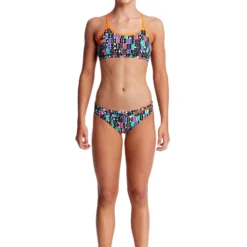Funkita Girls Racerback Two Piece - Secret Code