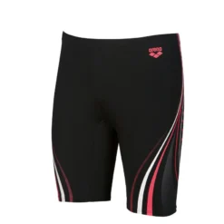 Arena Mens One Serigraphy Jammer - Black Fluo Red TRAINING SWIMWEAR