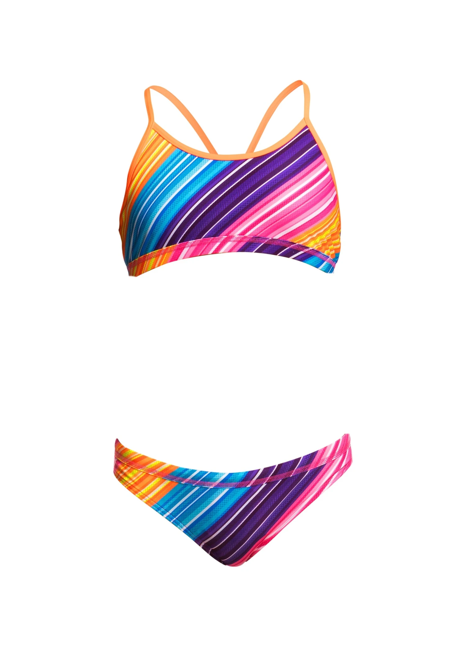 Funkita Girls Racerback Two Piece - Fine Lines 5 Funkita Girls Racerback Two Piece - Fine Lines