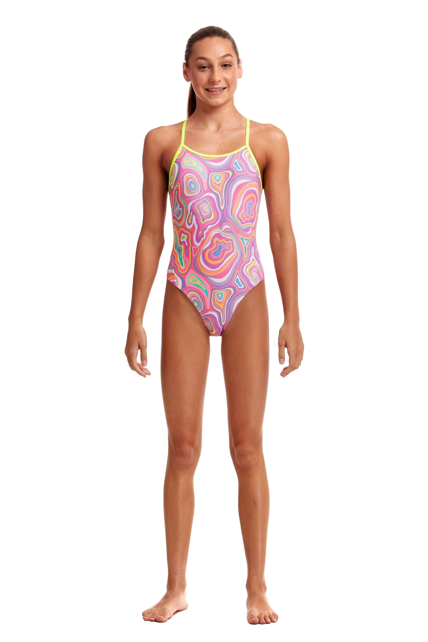 TRAINING SWIMWEAR Funkita Girls Diamond Back One Piece - Sugar Highs 3 TRAINING SWIMWEAR Funkita Girls Diamond Back One Piece - Sugar Highs