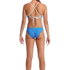 Funkita Ladies Cross Back Tie Two Piece - Fluff Ball Womens 9 Funkita Ladies Cross Back Tie Two Piece - Fluff Ball Womens