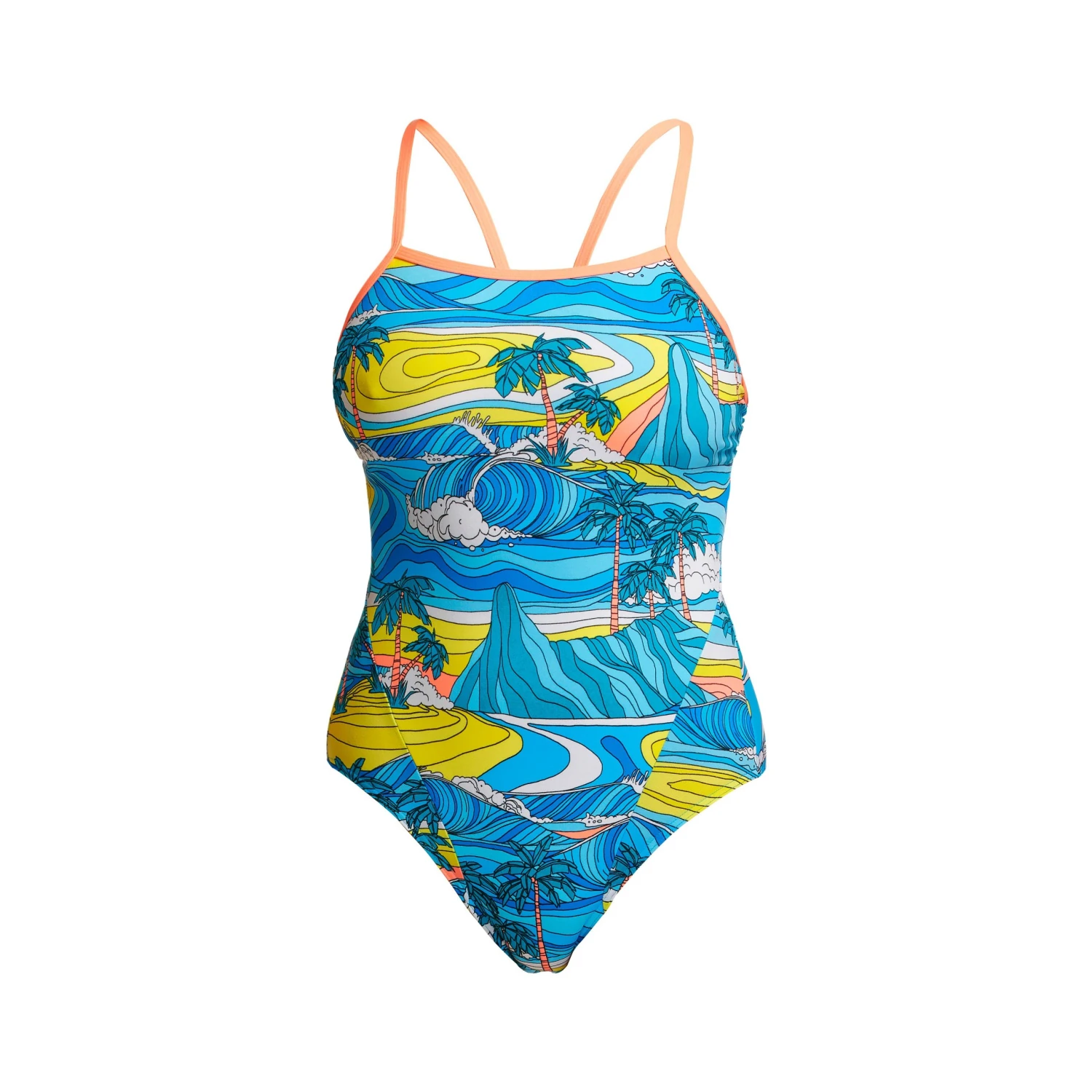 TRAINING SWIMWEAR Funkita Ladies Eco Single Strap One Piece - Summer Bay 6 TRAINING SWIMWEAR Funkita Ladies Eco Single Strap One Piece - Summer Bay