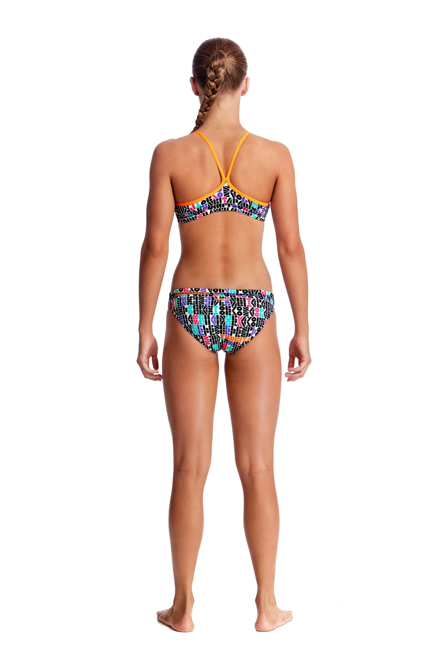 Funkita Girls Racerback Two Piece - Secret Code 4 Funkita Girls Racerback Two Piece - Secret Code