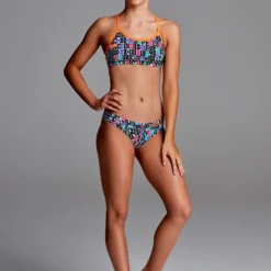 Funkita Girls Racerback Two Piece - Secret Code 7 Funkita Girls Racerback Two Piece - Secret Code