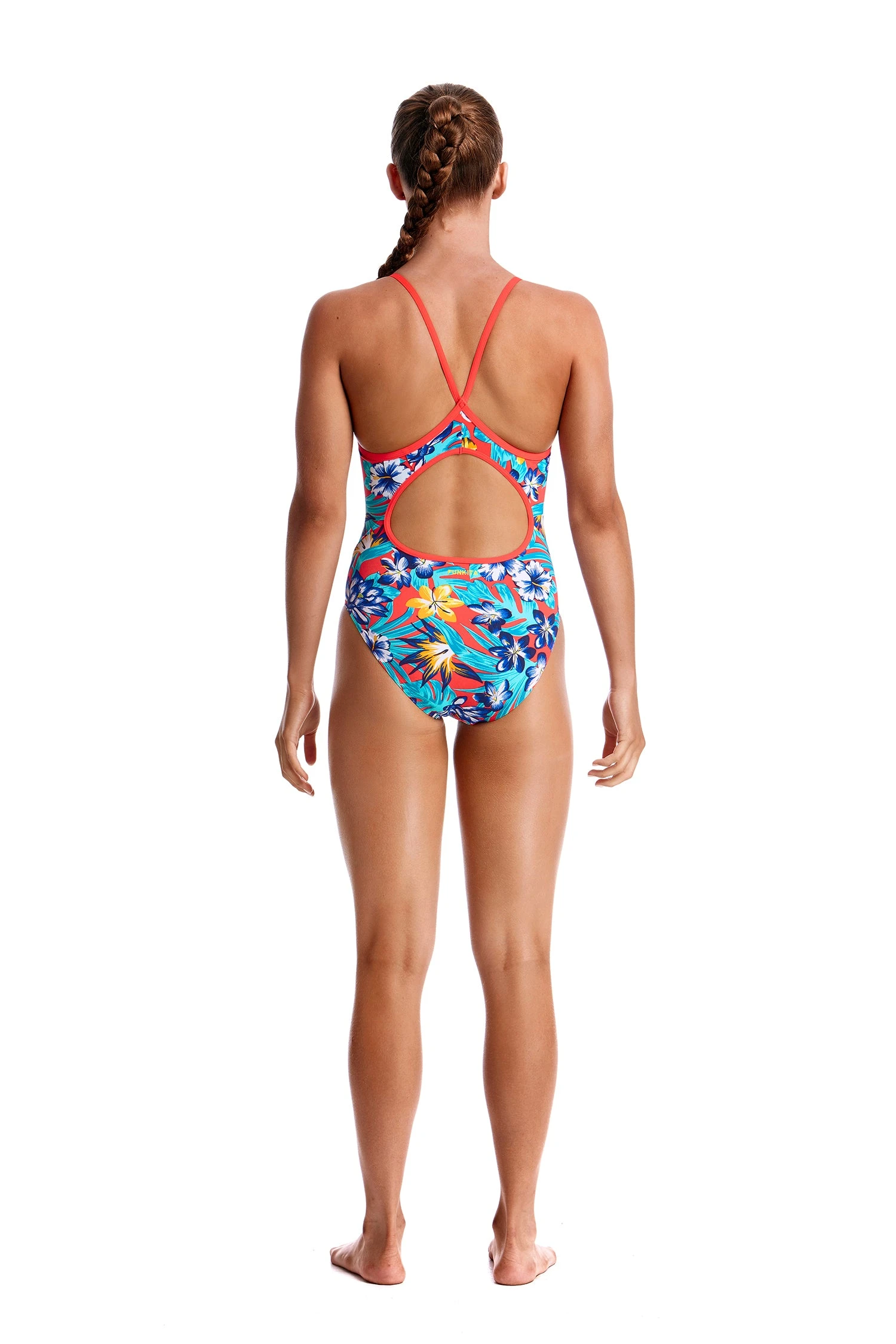 Funkita Girls Diamond Back One Piece - Aloha From Hawaii 4 Funkita Girls Diamond Back One Piece - Aloha From Hawaii