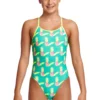 Funkita Girls Diamond Back One Piece - Juicy Jam 1 Funkita Girls Diamond Back One Piece - Juicy Jam
