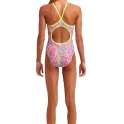 TRAINING SWIMWEAR Funkita Girls Diamond Back One Piece - Sugar Highs