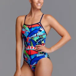 Funkita Ladies Single Strap One Piece - Face Palm