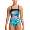 Funkita Ladies Single Strap One Piece - Flamingo Night