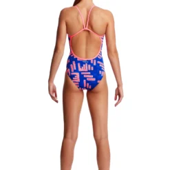 TRAINING SWIMWEAR Funkita Ladies Single Strap One Piece - Hot Rod