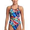 Funkita Girls Single Strap One Piece - Face Palm 1 Funkita Girls Single Strap One Piece - Face Palm