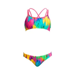 Funkita Girls Criss Cross Two Piece - Ruffles 10 Funkita Girls Criss Cross Two Piece - Ruffles