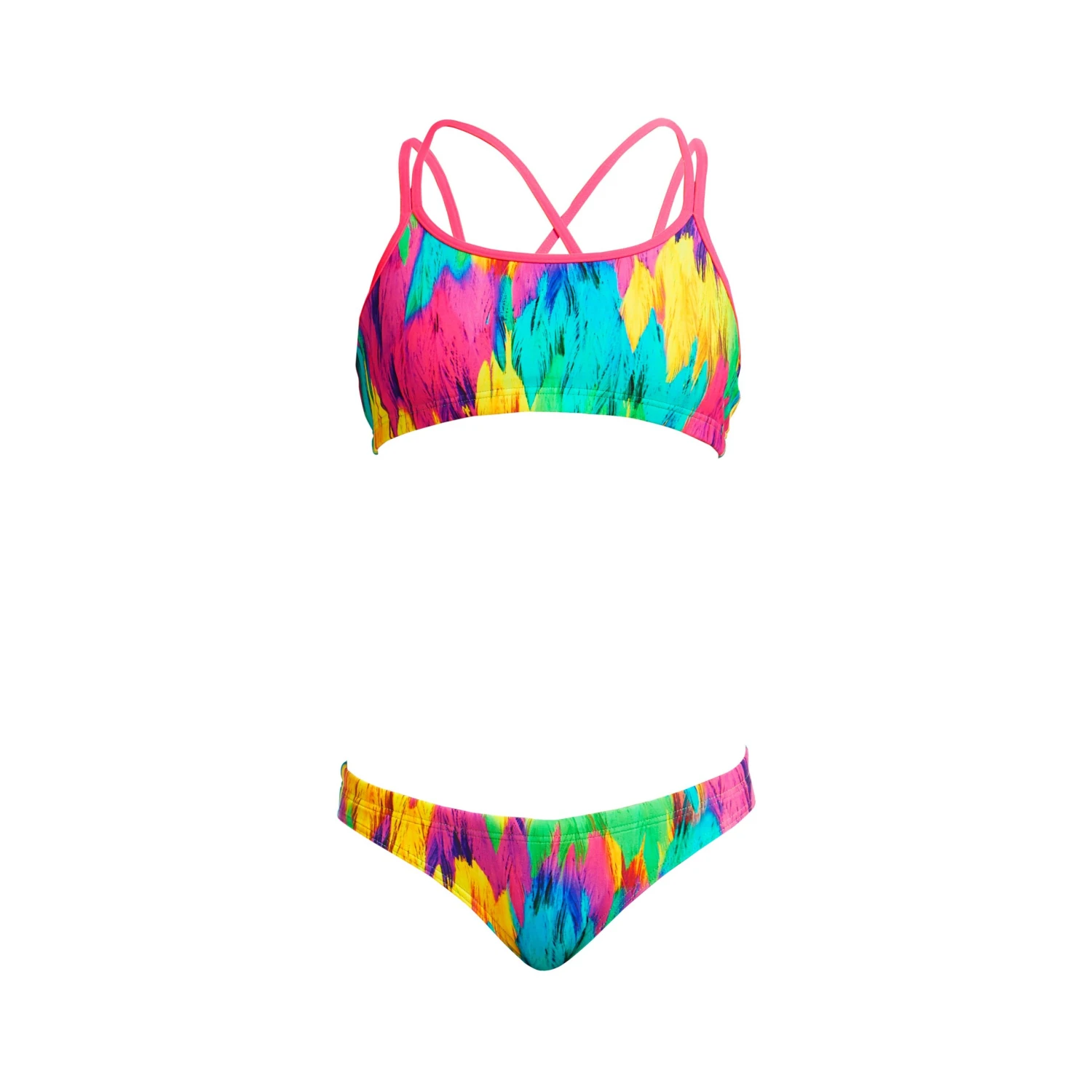 Funkita Girls Criss Cross Two Piece - Ruffles 6 Funkita Girls Criss Cross Two Piece - Ruffles