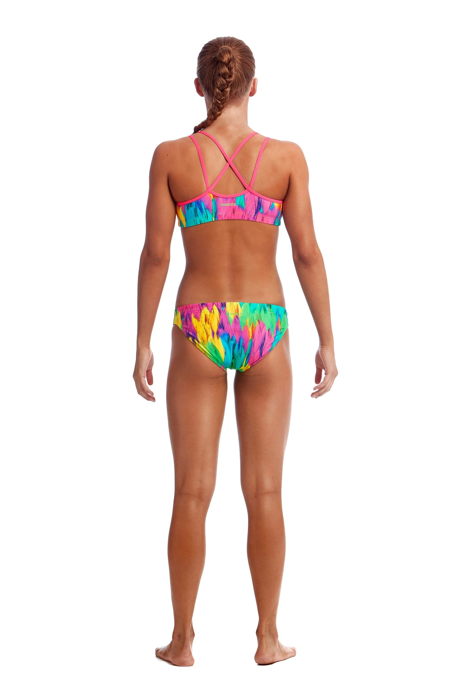 Funkita Girls Criss Cross Two Piece - Ruffles 4 Funkita Girls Criss Cross Two Piece - Ruffles