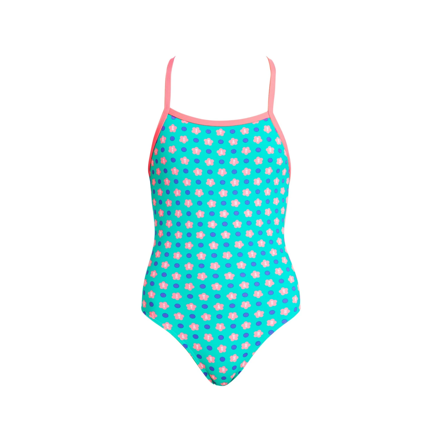 Funkita Girls Strapped In One Piece - Minty Fresh TRAINING SWIMWEAR 5 Funkita Girls Strapped In One Piece - Minty Fresh TRAINING SWIMWEAR