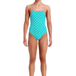 Funkita Girls Strapped In One Piece - Minty Fresh TRAINING SWIMWEAR