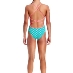 Funkita Girls Strapped In One Piece - Minty Fresh TRAINING SWIMWEAR