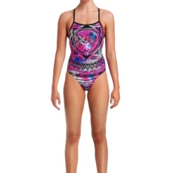 Funkita Ladies Strapped In One Piece - Skull Swim TRAINING SWIMWEAR