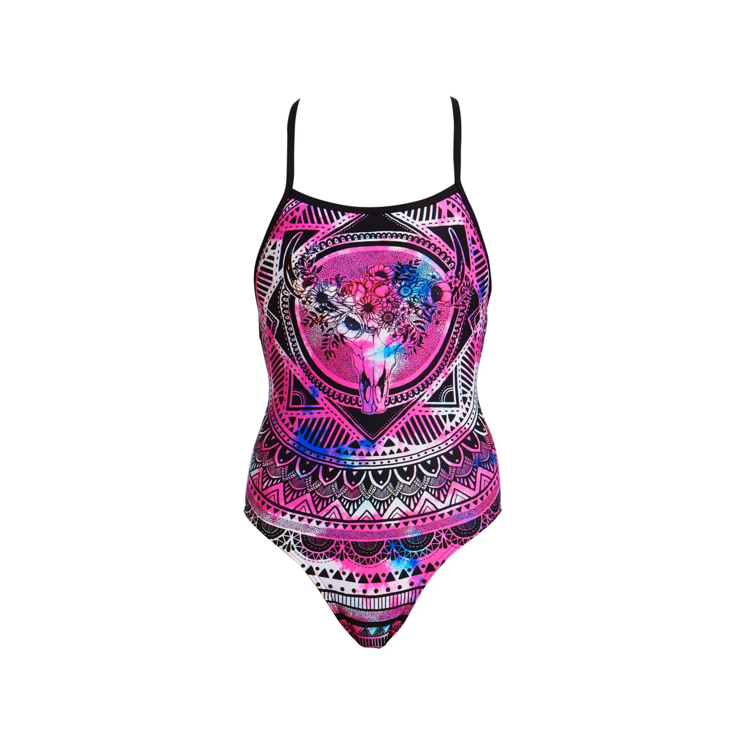 Funkita Ladies Strapped In One Piece - Skull Swim TRAINING SWIMWEAR 6 Funkita Ladies Strapped In One Piece - Skull Swim TRAINING SWIMWEAR